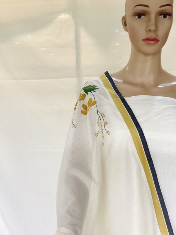 Kerala Style Churidar Set With Embroidery - Image 2